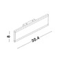 Nepřímé osvětlení - NV 9115908 Nástěnné svítidlo LINE bílý hliník a akryl LED 2x8W 230V 3000K IP20 - NOVA LUCE - foto 6