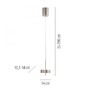 Dekorativní - PN 2247-95 Závěsné svítidlo Q-ROTATE 1 ramenné hliník nastavitelná výška Smart Home ZigBee 2700-5000K - PAUL NEUHAUS - foto 6