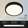 Kruhová - BRILO 3704-015 CCT LED přisazené svítidlo pr. 38 cm, 22 W, 2900 lm, černá - BRILO - foto 6