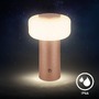 Stolní lampy dekorační - BRILO 7580014 Juna stolní lampa - 1,8W, 210lm, nabíjecí, LED, stmívatelné, dotykový vypínač, teplá bílá, kávová - BRILO - foto 6