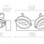 Bodová - RED R12334 KELLY LED II nástěnná bílá 230V LED 2x12W 24° 3000K - RED - DESIGN RENDL - foto 6