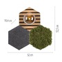 Dekorativní - LD 15199-70X VÝPRODEJ VZORKU - Nástěnné svítidlo GREEN dub přírodní dřevo s akustickým panelem kouřové sklo - JUST LIGHT - foto 6