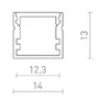 Al profily k přisazení - RED R13383 LED PROFILE C přisazený 1m  - RED - DESIGN RENDL - foto 6