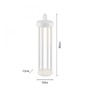 Dekorační - LD 19301-16 ANSELM LED stolní lampa na baterie bílá 50cm dotykový stmívač IP44 zahradní svítidlo 2700K - JUST LIGHT - foto 6