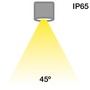 Koupelnová - SLC SLC1205IP Vestavné LED svítidlo MiniOne Fixed 2,1 W 3 V 2700 K stmívatelné IP65 32 mm 45° Ra90 černé - TLG - foto 6