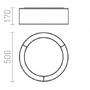 Kruhová - RED R12491 OTIS stropní černá/bílá 230V E27 3x28W - RED - DESIGN RENDL - foto 6