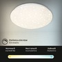 Kruhová - BRILO 3367216 LED stropní svítidlo hvězdné nebe, CCT, noční světlo, dálkový ovladač, stmívatelné, bílé (starý kód: BRILO 3367-216) - BRILO - foto 6