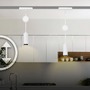Lištové Briloner 48V - BRILO 8041046 Luxtrail lištový systém, kompletní sada, 4x LED závěsné svítidlo, bílá - BRILO - foto 6