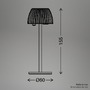 Stolní lampy dekorační - BRILO 7581015 Riffle Nano stolní lampička - 1,5W, 130lm, nabíjecí, LED, stmívatelné, dotykový vypínač, German design Award Winner 2025, antracit - BRILO - foto 6