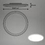 Kruhová - BRILO 3833016 Rowny LED svítidlo do koupelny, IP54 krytí proti vodě, 4000 lm, kruhové 35 cm, bílé - BRILO - foto 6