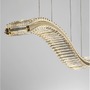 Podélná - NV 9333078 Závěsné svítidlo AURELIA zlatý kov a křišťál LED 40W 230V 3500K IP20 stmívatelné - NOVA LUCE - foto 6