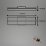 Hranatá - BRILO 3777015 LED stropní svítidlo, 73,5 cm, 22W, 2200lm černá - BRILONER - foto 6