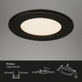 Kruhová - BRI 7053035 3ks sada LED vestavné svítidlo, pr. 11,5 cm, 6 W, 650 lm, černá (starý kód: BRI 7053-035) - BRILONER - foto 6