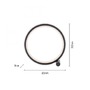 Stolní lampy dekorační - LD 15395-18 MINI RITUS LED stolní lampa černý kruh minimalistické šňůrový vypínač 3000K - JUST LIGHT - foto 6