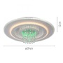 Kruhová - LD 14518-16 LED stropní svítidlo TOLAGO, bílá, s tunelovým efektem a křišťálem, RGB/3000-6500K - JUST LIGHT - foto 6