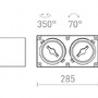 Downlight - RED R13362 JAMES II DIMM stropní matná bílá 230V LED 2x15W 24° 3000K - RED - DESIGN RENDL - foto 6