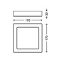 Hranatá - BRI 7123-016 LED stropní svítidlo, 17 cm, 12 W, bílé - BRILONER - foto 6