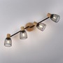 Bodová - LD 15194-79 TAMIS Stropní svítidlo 4-ramenné dřevo/kov E14, nastavitelné - LEUCHTEN DIREKT / JUST LIGHT - foto 6