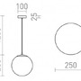 Kónická - RED R13746 LUNA 25 závěsná opálové sklo/chrom 230V LED E27 15W - RED - DESIGN RENDL - foto 6