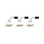 Koupelnová - P 92405 LED vestavné svítidlo Nova Coin základní sada nevýklopné IP44 kruhové 78mm Coin 3x6W 230V 2700K zlatá mat - PAULMANN - foto 6