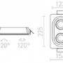 Sádrová - RED R12037 DINO II GU10 sádrová 230V GU10 2x35W - RED - DESIGN RENDL - foto 6