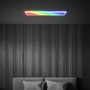 Hranatá - BRILO 7540016 Tava LED stropní svítidlo, dálkový ovladač, RGB, ploché, stmívatelné, bílé - BRILO - foto 6