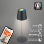 Stolní lampy dekorační - BRILO 7559015 Coloris LED stolní lampička Smart nabíjecí, ovládání přes aplikaci, stmívatelné, antracit - BRILO - foto 6