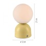 Stolní lampy dekorační - LD 19218-81 Kolekce Schöner Wohnen LED bateriové stolní svítidlo RUDI, inspirováno květy, USB, 3000-6000K - JUST LIGHT - foto 6