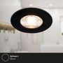 Kruhová - BRI 7606035 3ks sada LED vestavné svítidlo, 6,5 cm, 3x 3,6W, 350lm, černá - BRILONER - foto 6