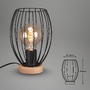 Stolní lampy dekorační - BRILO 7038-015 Stolní lampa, pr. 17,5 cm, max. 25 W, černá - BRILO - foto 6