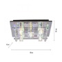 Hranatá - LD 51365-17 KEMAL2.0 LED stropní svítidlo KEMAL 2.0, křišťálové sklo, chrom, teplá bílá, dálkový ovladač RGB+3000K - LEUCHTEN DIREKT / JUST LIGHT - foto 6