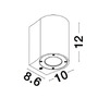 Nástěnná - NV 9790532 Venkovní nástěnné svítidlo LIDO šedý beton skleněný difuzor GU10 1x7W IP65 100-240V bez žárovky světlo dolů - NOVA LUCE - foto 6