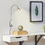 Bodová - BRI 2175012 Justra lampa na čtení, nastavitelná, 2x USB porty, matný nikl - BRILONER - foto 6