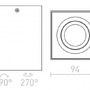 Downlight - RED R12672 ENKI EDG I bílá 230V GU10 35W - RED - DESIGN RENDL - foto 6
