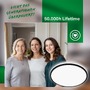 Kruhová - BRILO 3836015 BRILONER Pulap A LED stropní svítidlo, energetická třída A, přímé a nepřímé osvětlení, černá 3836015 - foto 6