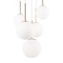 Vícečetná - M MOD321PL-05G Závěsné svítidlo Basic form E14 5x40W bílá/zlatá kov/sklo - MAYTONI - foto 6