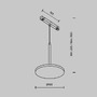 Lištové Magnetic Maytoni Exility - M TR123-2-15W3K-B Závěsné svítidlo pro kolejnicový systém Plato 3000K 15W teplá bílá 708lm černý hliník Exility - MAYTONI - foto 6