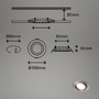 Kruhová - BRI 7114-432 3ks sada LED vestavné svítidlo, pr. 10,6 cm, 7 W, matný nikl - BRILONER - foto 6