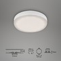 Kruhová - BRI 7061416 LED vestavné svítidlo, pr. 7,5 cm, 3 W, 350 lm, bílé (starý kód: BRI 7061-416) - BRILONER - foto 6