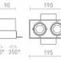Bezrámečková - RED R14168 ELECTRA II GU10 frameless černá 230V GU10 8W - RED - DESIGN RENDL - foto 6