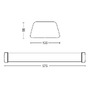 Hranatá - PH 31248/31/P3 LED Aqualine SVÍTIDLO NÁSTĚNNÉ LED 24W 2350lm 4000K IP65, bílá 57,5cm - PHILIPS (915005684401) - foto 6