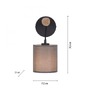 Dekorativní - LD 15781-29 GREEN TRIB LED nástěnné svítidlo přírodní dřevo 1 ramenné látkové stínidlo venkovský design do interiéru - LEUCHTEN DIREKT / JUST LIGHT - foto 6