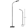 Stojací lampy - BRILO 1297-015 LED CCT stojací svítidlo s dotykovým vypínačem 128 cm 6,6W 600lm černá - BRILO - foto 6