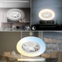 Ventilátory - BRILO 3800016 LED stropní svítidlo s ventilátorem, 5 rychlostí, dálkový ovladač, CCT, bílé - BRILO - foto 6