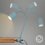 Stolní lampy s klipem - BRI 2176010 Fleks lampička na stůl, nastavitelná, s klipsem, modrá - BRILONER - foto 6