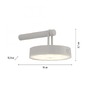 Dekorativní - LD 19312-40 ARMA LED nástěnné svítidlo na baterie mobilní stmívatelné dotykem IP44 paměťová funkce 2700K - JUST LIGHT - foto 6