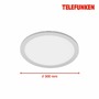 Kruhová - TF 309004TF TELEFUNKEN svítidlo LED panel s čidlem, pr. 30 cm, 20 W, matný chrom-bílé - BRILONER - foto 6