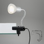 Stolní lampy s klipem - BRI 2989-016P Flexibilní svítidlo se svorkou 34 cm 1xGU10 3W 250lm titan-bílé - BRILONER - foto 6