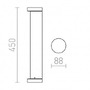Sloupková - RED R11171 SONET 450 stojanová antracitová 230V LED 7W IP54 3000K - RED - DESIGN RENDL - foto 6