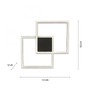 Hranatá - PN 6144-18 Q-MARKO LED stropní svítidlo Smart Home, černá, hranaté ZigBee RGB+2700-5000K - PAUL NEUHAUS - foto 6